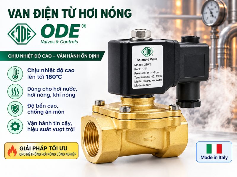 van điện từ hơi nóng ode